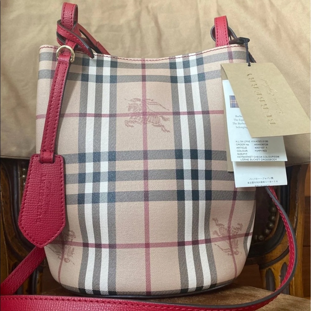 Authentic Haymarket Check Colourssm Lorne Bucket Crossbody